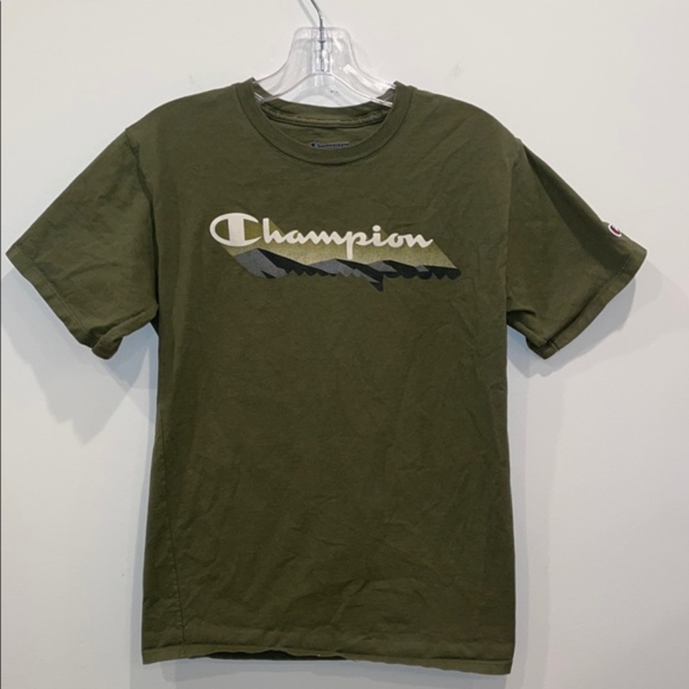 Champion Men's Olive Green T-Shirt